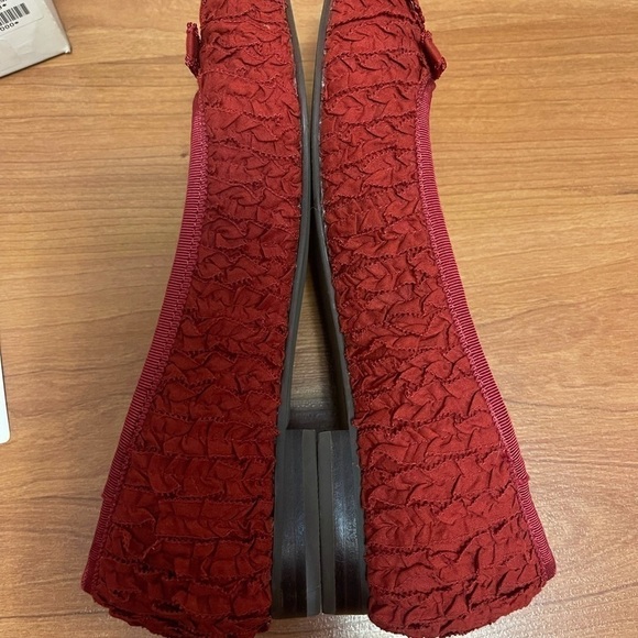 PINK HOUSE japan brand beautiful red ribbon flats - Picture 9 of 12